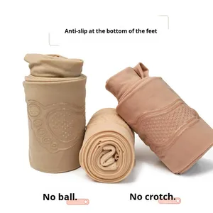 ถุงน่องผู้หญิงแบบถักเนื้อแน่น ป้องกันแบคทีเรีย ไม่เป็นขุย โปร่งแสง สีเนื้อ สำหรับฤดูใบไม้ผลิ/ฤดูร้อน กันลื่น บาง ไซส์ใหญ่ - Product Image 3