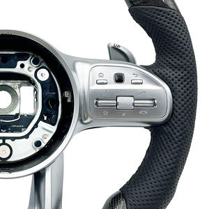 Volant de direction en fibre de carbone forgé sur mesure pour Mercedes Benz <span class=keywords><strong>Cla</strong></span> W212 E350 W221 V177 C190 - Product Image 6