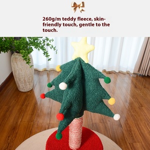 Customizable Small Christmas Tree <strong>Cat</strong> House with Integrated Scratching Post Space-Saving Kitten Toy <strong>Cat</strong> <strong>Climbing</strong> <strong>Frame</strong> - Product Image 2