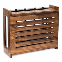 Caja de Almacenamiento para Router de Madera, Soporte de Pared Estándar, Cubierta Decorativa para Ocultar el Módem con Sistema de Gestión de Cables