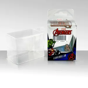 Taiqiu hot sale transparent printed plastic pvc toy box package,small plastic pop protector,bespoke pvc packaging box