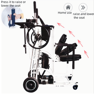 Equipo de ayuda para caminar para parálisis de ejercicio de pie y andador de conducción manual del proveedor médico para rehabilitación - Product Image 5