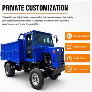Camion benne automatique haute performance pour charges lourdes, neuf, 4 roues motrices, mini-transporteur 4x4 puissant, moteur 18HP/22HP/25HP - Product Image 3