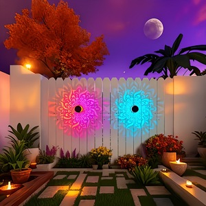Lampe murale solaire LED <span class=keywords><strong>Datura</strong></span> Tournesol en promotion, étanche IP65, en métal, pour éclairage paysager décoratif extérieur de jardin - Product Image 3