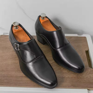 Nouvelles chaussures habillées en cuir Oxford pour hommes, fabriquées à la main, de style britannique décontracté et luxueux, bout pointu, à enfiler, pour mariage et bureau professionnel - Product Image 2