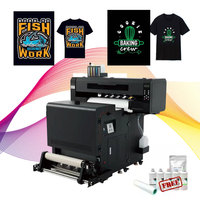 Machine de colle à jet d'encre A1 DTF, machine d'impression de conception de t-shirts textiles, impression à effet lumineux, imprimante de film Uv DTF de 60cm