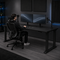 Cadre de bureau électrique réglable en hauteur à double moteur AOR 4 pieds, en acier robuste, pour table assis-debout, base de table de bureau OEM