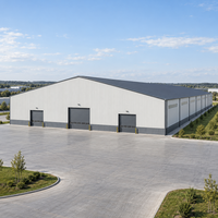 Structure en acier industrielle pour entrepôt, logistique, atelier, bâtiment métallique à longue portée, construction