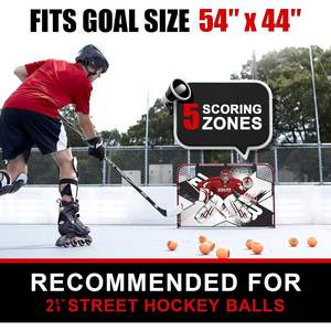 ประตูฮอกกี้ EALER ขนาด 54 นิ้ว พร้อมเป้าซ้อมยิง โครงเหล็กพกพา ตาข่ายไนลอนเสริมแรง - Product Image 4