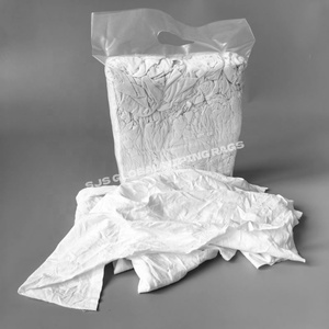 Cotton Waste RagsIndustrial <b>Wiping</b> Rags White T-Shirt Rags 100% Cotton Rags for Recycling Cleaning - Product Image 1
