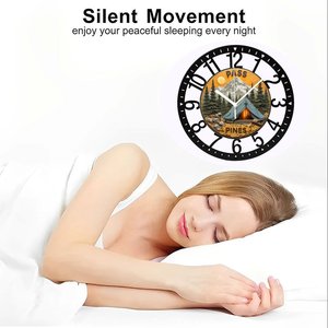 <span class=keywords><strong>Orologio</strong></span> da <span class=keywords><strong>Parete</strong></span> Circolare in Ferro da 25cm con Immagine Nascosta Visibile da un Angolo - Product Image 6