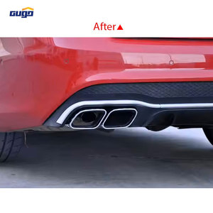 Gugo cao phía sau khuếch tán ống xả lời khuyên cho 2014 2016 w207 E Coupe hai cửa thể thao tự động nâng cấp bội thu 2018 E63 nhôm nhựa - Product Image 3