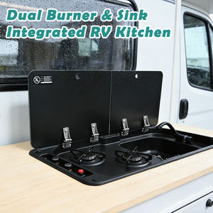 Combinaisons cuisinière-évier JDA Black Premium en acier inoxydable 304 <span class=keywords><strong>pour</strong></span> <span class=keywords><strong>camping</strong></span>-<span class=keywords><strong>car</strong></span>, évier et cuisinière <span class=keywords><strong>pour</strong></span> caravane, bateau, yacht, <span class=keywords><strong>camping</strong></span>-<span class=keywords><strong>car</strong></span>, remorque marine - Product Image 4