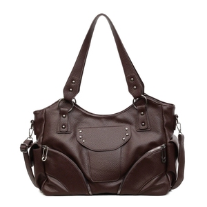 Sac à bandoulière <span class=keywords><strong>Rockabilly</strong></span> pour femme de marque, grande capacité, rivets, sac bandoulière à fermeture éclair, sac à main punk <span class=keywords><strong>rock</strong></span>, sac de shopping pour femme, sac fourre-tout pour l'extérieur - Product Image 2