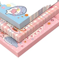 Bloc de Notas Adhesivas Kawaii Divertidas, Cuadrados Adhesivos con Dibujos Animados, Set de Papelería, Bloc de Notas para la Escuela, Oficina, Recordatorios Diarios, Regalos
