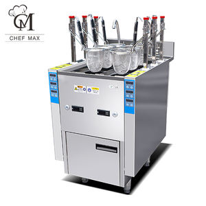 Chefmax مطعم التجاري الكهربائية الغاز 12kw 3 6 سلة حلة طهي المكرونة الفورية التلقائي طباخ المعكرونة رفع - Product Image 2