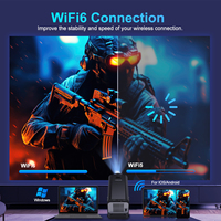 Projecteur portable mini HY320 le plus performant, 4K Android 5G WiFi, 390 Ansi LM, 720P Full HD LCD LED AR