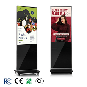 Totem Pubblicitario Digitale Portatile con CMS Basato su Cloud, Alta Luminosità per Fiere ed Eventi di <span class=keywords><strong>Marketing</strong></span> - Product Image 1