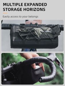 Échantillon gratuit : Sacoche de guidon de vélo imperméable avec bandes réfléchissantes et fermeture éclair étanche - Product Image 6