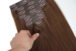 Extensiones de Cabello Humano Remy Brasileño 11A, Suaves y Sedosas, Doble Trama, con Clip, Agarre Ajustable y Seguro, Tejido Doble a Máquina - Product Image 3