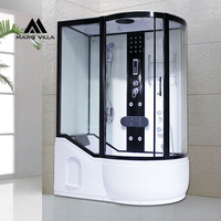 Cabine de douche vapeur de luxe Mars Villa Ce avec portes coulissantes en aluminium, jets de massage, radio FM, Bluetooth, grande capacité pour deux personnes, utilisation hôtelière, douce et confortable