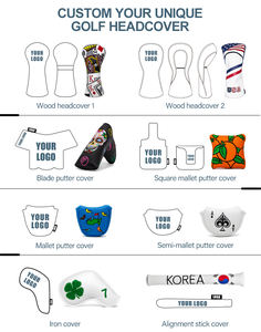 Copritesta per Driver da Golf con Logo Personalizzato, Copri Mazze in Pelle PU, Basso MOQ - Product Image 5
