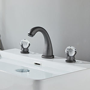 Robinet thermostatique de luxe Libert Designer en laiton massif avec cartouche céramique, double poignée, double trou, pour lavabo de salle de bain, garantie 5 ans - Product Image 4