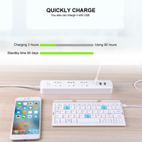 Clavier sans fil mini pliable en alliage d'aluminium avec USB Type-C, design ultra fin, support magnétique pour tablette, ordinateur portable et téléphone