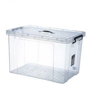 120L <span class=keywords><strong>Big</strong></span> <span class=keywords><strong>Pp</strong></span> Nhựa Trong Suốt Lưu Trữ Organizer Hộp Với Xử Lý - Product Image 1