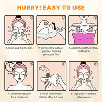 Adhésif pour la peau du visage, silicone souple, réglable, colle de repositionnement