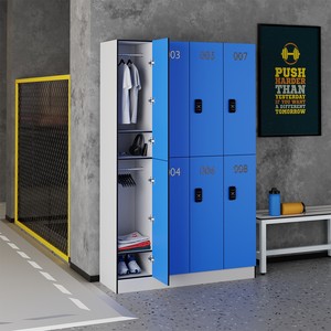 Casier de Rangement pour Salle de Sport et Centre de Fitness, Vestiaire pour Colis et Bagages, Armoire-Penderie - Product Image 3