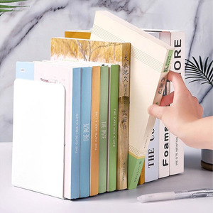 FOSKA 3 couleurs, serre-livres en métal robuste et résistant pour garder tous vos livres bien rangés et debout avec un fond stable et antidérapant - Product Image 6