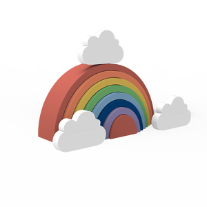 2024 tendances sans BPA personnalisé éducatif bébé tour empileur grande forme géométrique bébé éducatif tour empileur pour les enfants - Product Image 1