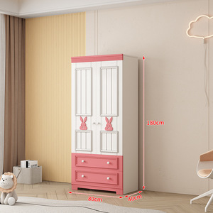 Armadio Piccolo Regolabile in Legno Massello con Design Moderno a Cartoni Animati, Unisex, con Ante in MDF, <span class=keywords><strong>per</strong></span> Camera da Letto e Soggiorno, <span class=keywords><strong>Arredamento</strong></span> <span class=keywords><strong>per</strong></span> la <span class=keywords><strong>Casa</strong></span> - Product Image 6