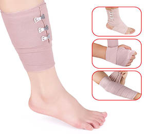 Bandages élastiques de haute qualité, rouleaux de bandages élastiques, premiers secours, soulagement de la douleur - Product Image 6