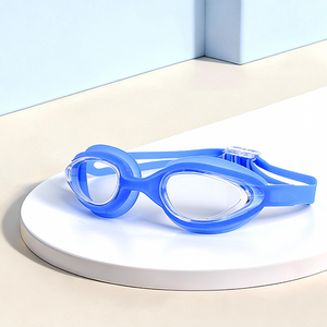 แว่นตาว่ายน้ำ YL1100 สายซิลิโคน แว่นตาว่ายน้ำสำหรับการแข่งขัน เลนส์กันฝ้า  พร้อมที่ครอบจมูกในตัว สำหรับผู้ใหญ่ - Product Image 1