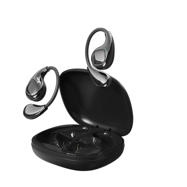 Open-Ear Wireless Earphones Comfortable TPU Silicone Memory Wire OWS Headset Featuring JL Chipset Digital Display Battery