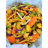 Chips de fruits et légumes croustillants et exotiques, mélange de fruits et légumes, frites sous vide, collation saine, OEM/ODM, vente en gros, export en vrac, fournisseur Vietnamien