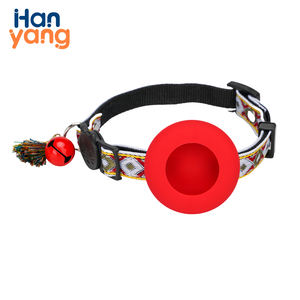 Oem Custom Nylon Reflecterende Verstelbare Kat Hond Halsband Met Air Tag Houder Zacht Gewatteerde Airtag Case Hond Halsband Huisdier Accessoires - Product Image 3