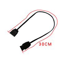 Cable de Extensión ARGB Direccionable de 5V y 3 Pines, Cable Macho a Hembra 1 a 1 para Conexión de Iluminación RGB en Placas Base de PC
