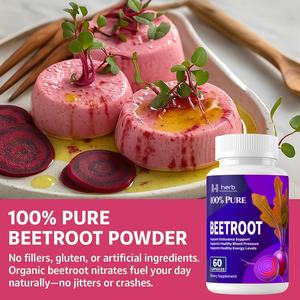 Compléments OEM Extrait de racine de betterave biologique en capsules 800 mg Capsules de racine de betterave - Product Image 4