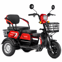 Tricycle Électrique à 3 Roues en Gros, Batterie Plomb-Acide 60V 20Ah, Moteur Moyeu Arrière, 3 Sièges Passagers, Carrosserie Ouverte, Vente Directe Usine
