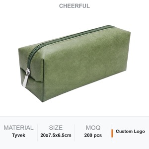 Estuche Compacto para Lápices de Tyvek Personalizado, 20x7.5x6.5cm, Estuche para Artículos de Papelería, Impresión a Color con Logotipo Personalizado, Venta al por Mayor, Regalo para la Escuela u Oficina - Product Image 1