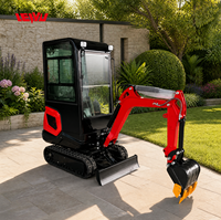 Mini Excavator Kepu 192 Mesin EURO5 0.88 Ton Motor & Pompa Momen Beban Tinggi Konstruksi Pedesaan, Laris Terjual