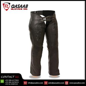 Chaps en cuir de vachette pour femmes, brodés, couleurs personnalisées, style western, équitation, cowgirl - Product Image 3