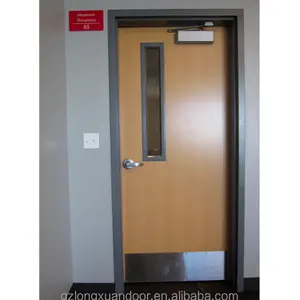 Good quality hotel guest staff doors Custom size 30 60 90 minutes fire rated door for staff entrance