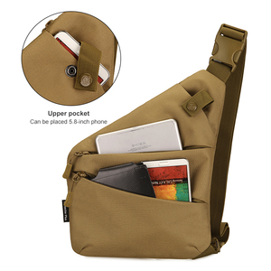 Protector Plus High Quality 1000d PU <strong>Waterproof</strong> Anti Theft Crossbody Men Purse <strong>Bag</strong> Hidden Underarm Nylon Conceal Shoulder <strong>Bag</strong> - Product Image 4