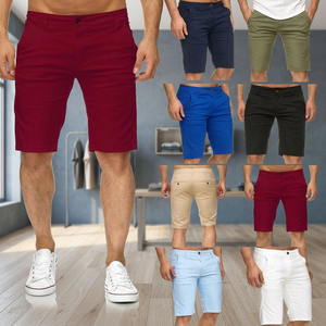 <b>Men's</b> Plus Size Breathable Cotton/Stretch Casual Chino <b>Shorts</b> <b>Long</b> Length 4 Pocket Mid Waist Elastic Waist Woven Bangladesh - Product Image 2