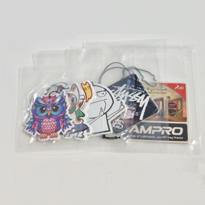 Boce papier personnalisé désodorisant de voiture Super fort longue durée lavande citron Orange parfum différents Styles Cool Logo pare-brise - Product Image 6