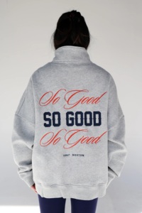 Felpa Traspirante Stile Varsity con Collo Alto, Tessuto in Spugna, Lettere Ricamate sul Davanti <span class=keywords><strong>per</strong></span> <span class=keywords><strong>Donna</strong></span> - Product Image 4